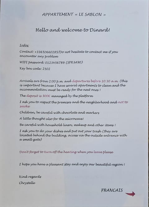 Le sablon 50m plage et centre ville 1 a 4 personnes Apartment in St-Malo