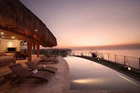 Pool view, Sea view, Sunset