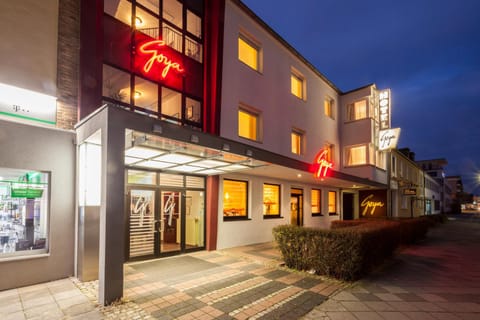 Property building, Night, Street view