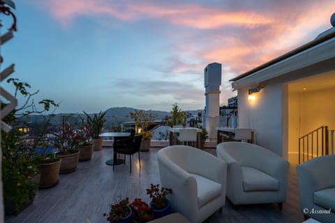 View (from property/room), Balcony/Terrace, Mountain view, Breakfast, furniture