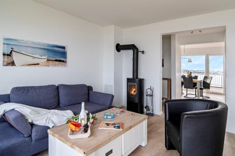 Maisonette Fewo Kapteins Lounge by Seeblick Ferien ORO, Rundum Wasser, 6Pers, Sauna, Kamin Apartment in Kappeln