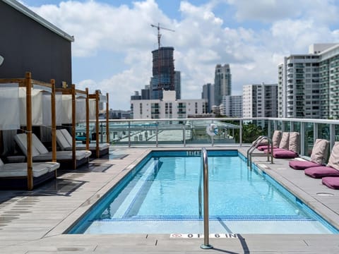 Pool view, Swimming pool, sunbed