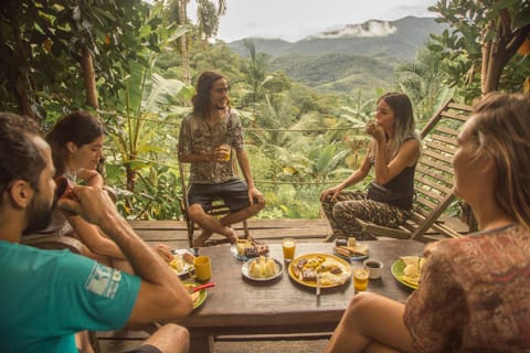 Day, Natural landscape, Dining area, Mountain view, Breakfast, group of guests