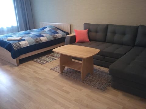 Bed, Living room, Photo of the whole room, Seating area, Bedroom