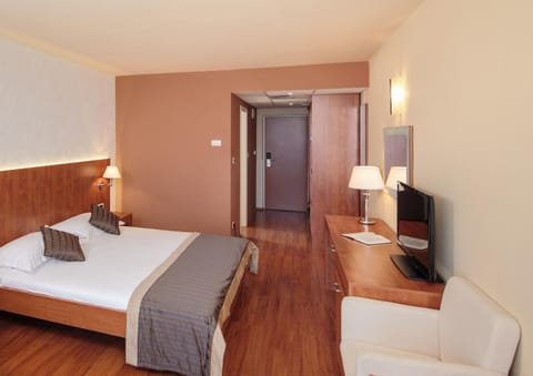 Bed, TV and multimedia, Photo of the whole room, Seating area, Bedroom