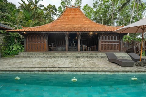 Property building, Day, Natural landscape, Garden, Garden view, Pool view, Swimming pool, sunbed