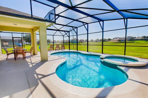 10 Guest Villa in Tranquil Setting Near Disney Pool & Spa by Orlando Holiday Rental Homes 1153 House in Davenport