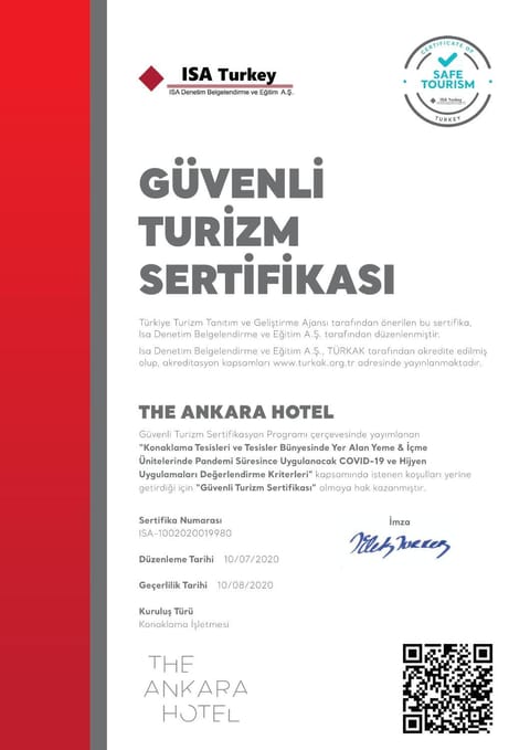 The Ankara Hotel Hôtel in Ankara