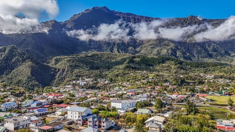 Nearby landmark, Day, Natural landscape, Bird's eye view, City view, Mountain view