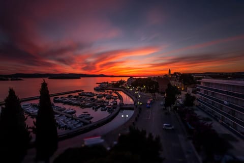 Property building, Location, Sunset