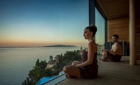 Sauna, View (from property/room), Spa and wellness centre/facilities, Sea view