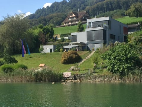 Luxury loft on top of Villa Wilen with tremendous views by the lake Vacation rental in Nidwalden