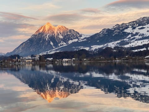 Natural landscape, Winter, Mountain view