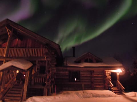 Property building, Night, Natural landscape, Winter