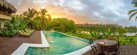 Pool view, Swimming pool, Swimming pool, Sunrise