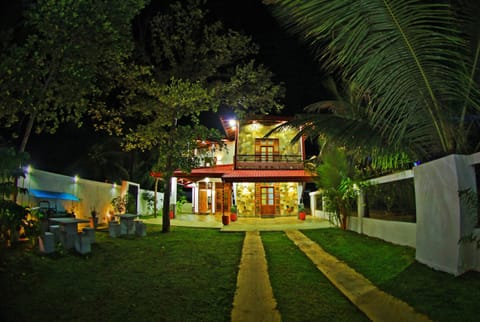 Property building, Facade/entrance, Night, Garden, On site