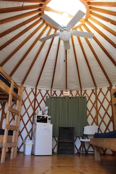 Tranquil Timbers Yurt 3 Camping /
Complejo de autocaravanas in Sturgeon Bay