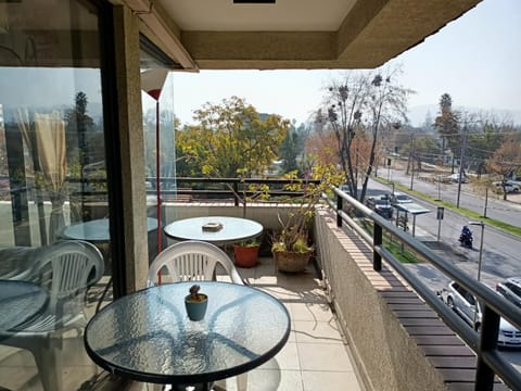 Property building, View (from property/room), Balcony/Terrace, Seating area, Street view