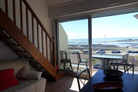 Apt 4 pers - Magnifique vue mer - Terrasse - 50 m de la plage - Bleuenn Wohnung in Ploemeur