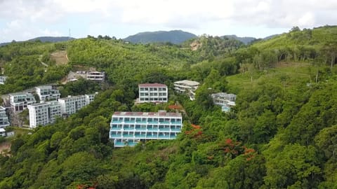 Property building, Nearby landmark, Day, Natural landscape, Bird's eye view, Mountain view