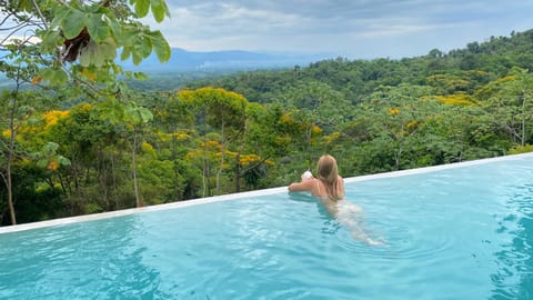 People, Natural landscape, Mountain view, Pool view, Swimming pool