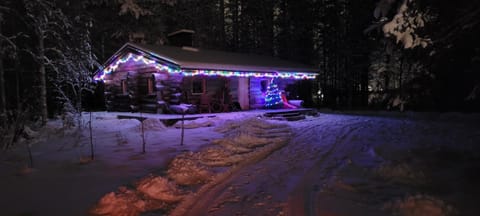 Night, Natural landscape, Winter