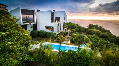 Property building, Pool view, Swimming pool, Sunset