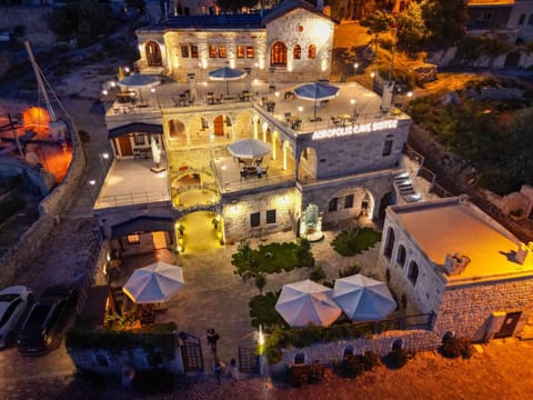 Property building, Night, Bird's eye view