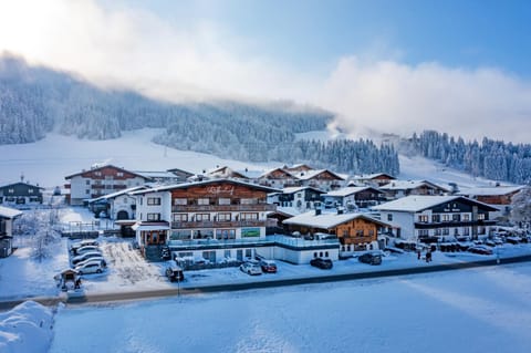 Property building, Winter, Mountain view