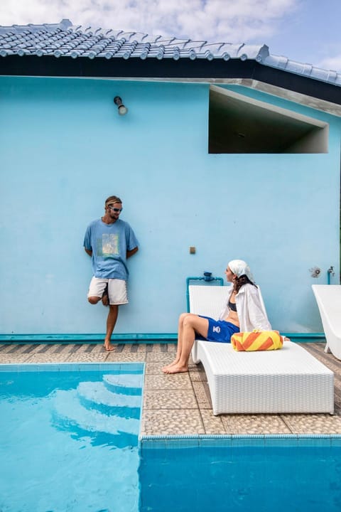 Patio, Pool view, Swimming pool, sunbed