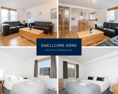 Free Allocated Parking Space at Rear Entrance & Fast WIFI, Ideal for Long Term Contractor, Corporate, etc Stays, Regular Housekeeping Option - Dwellcome Home Ltd 2 King Beds West End Apt, Half Mile to Union Street yet Quiet - See Our Site for Assurance Apartment in Aberdeen