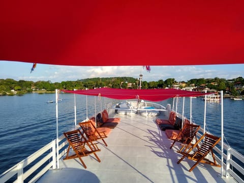 Selvagem Tours Docked boat in Alter do Chão