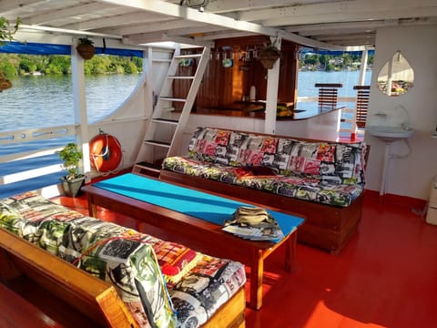 Selvagem Tours Docked boat in Alter do Chão