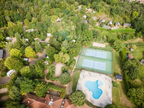 Natural landscape, Bird's eye view, Pool view, Swimming pool