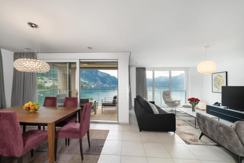 Natural landscape, Living room, Seating area, Mountain view