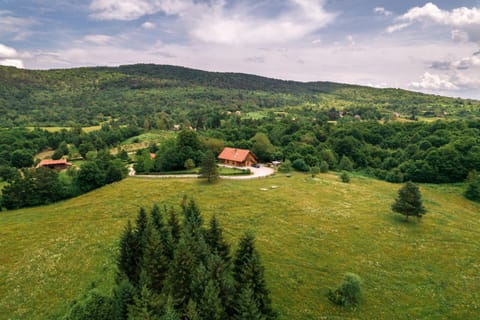 Property building, Spring, Bird's eye view, Mountain view