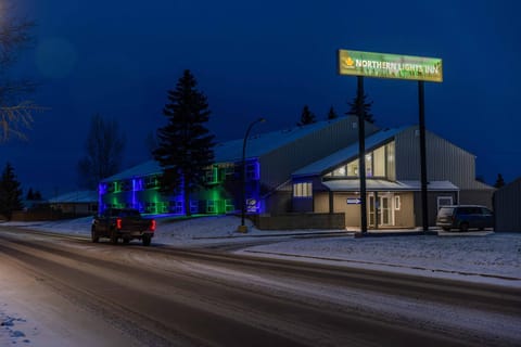 Property building, Night, Neighbourhood