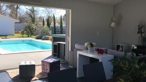 Patio, Pool view