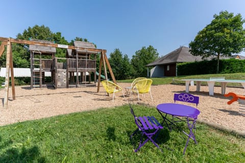 Spring, Day, Natural landscape, Children play ground, Garden, Garden view