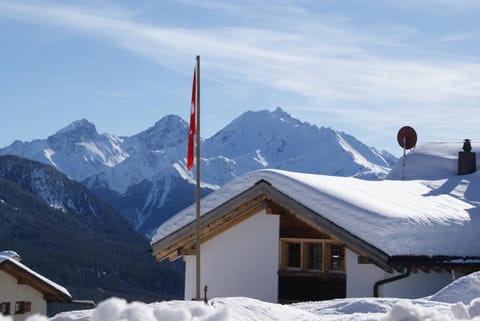 Property building, Bird's eye view, Winter, Mountain view
