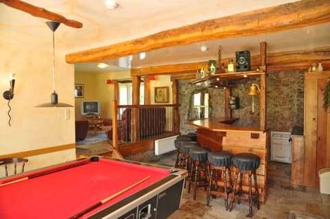 Billiard, Living room, Dining area