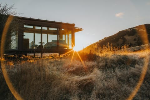 Natural landscape, Bird's eye view, Winter, On site, Sunrise