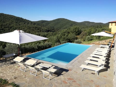 Day, Natural landscape, Mountain view, Pool view, Swimming pool, sunbed