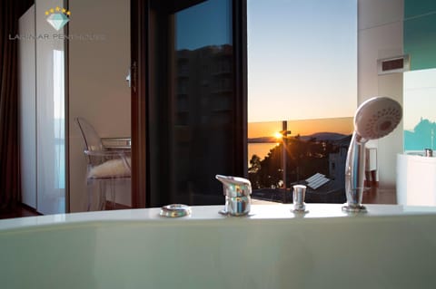 Bedroom, Sea view, Sunset