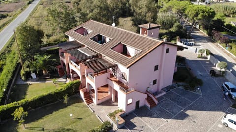 Property building, Bird's eye view, Parking