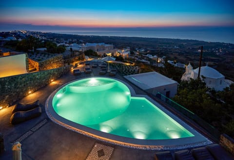 Pool view, Swimming pool, Sunset