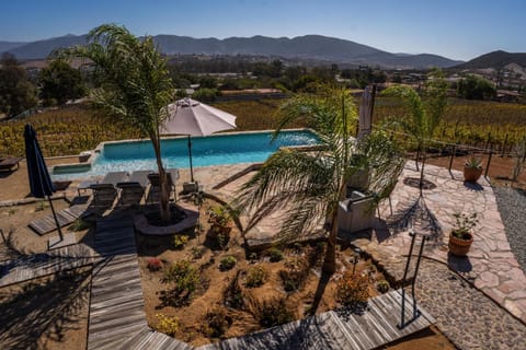 Patio, Day, Natural landscape, Garden, Garden view, Mountain view, Pool view