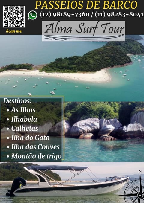 Alma Surf House Urlaubsunterkunft in São Sebastião