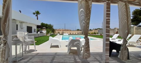 Patio, Pool view