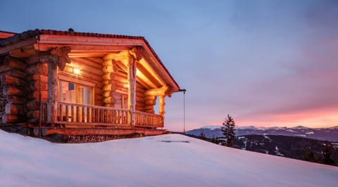 Facade/entrance, Winter, Mountain view, Sunrise